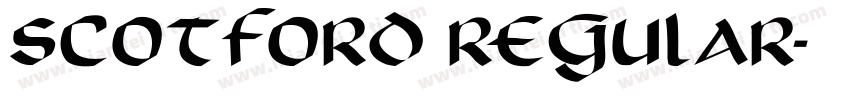 Scotford Regular字体转换